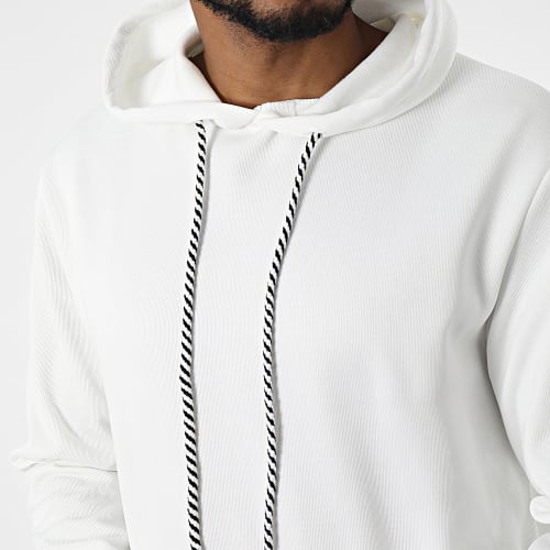 Sweat Capuche F22212 Blanc