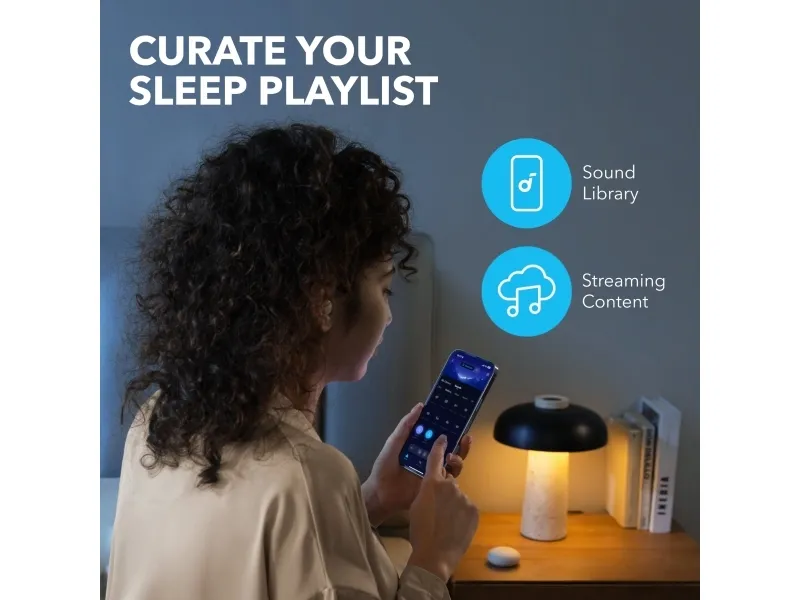 Soundcore Sleep A20, Trådløs, 20 - 20000 Hz, Opkald/Musik/Sport/Hverdag, 53 g, Headset, Hvid