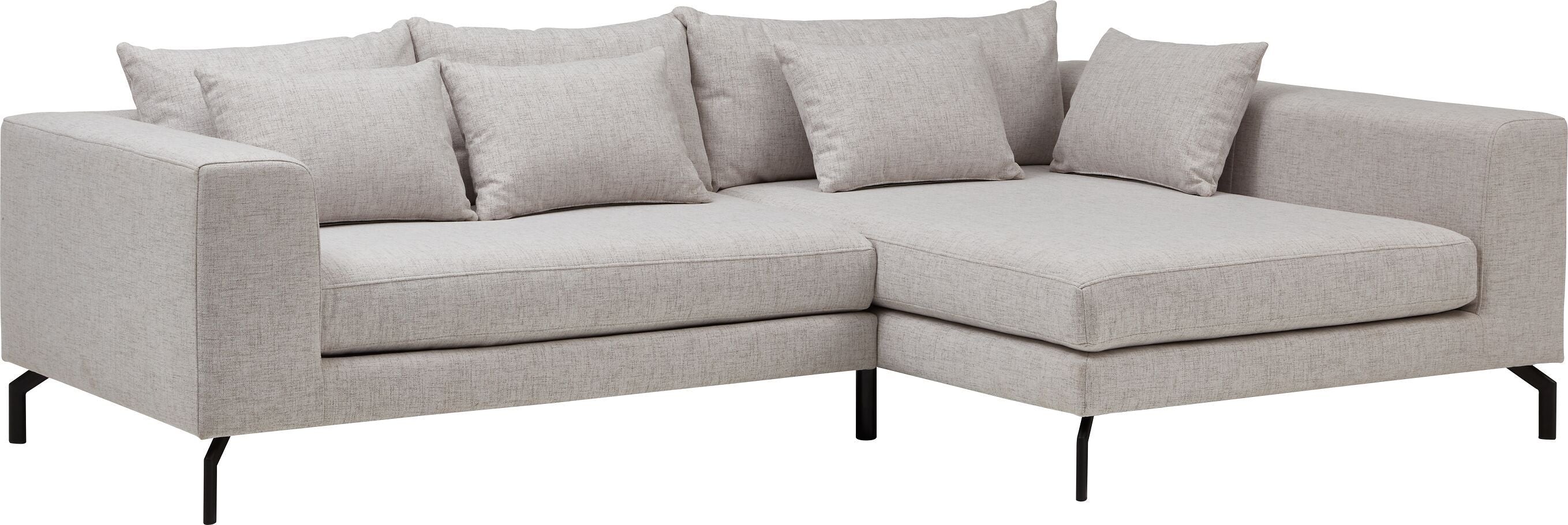 CUNO Ecksofa - Hellgrau / B: 280.0 cm x T: 171.0 cm x H: 80.0 cm