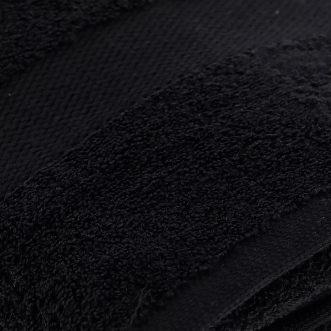 Serviette de bain coton (90 x 150 cm) Timeless Noire