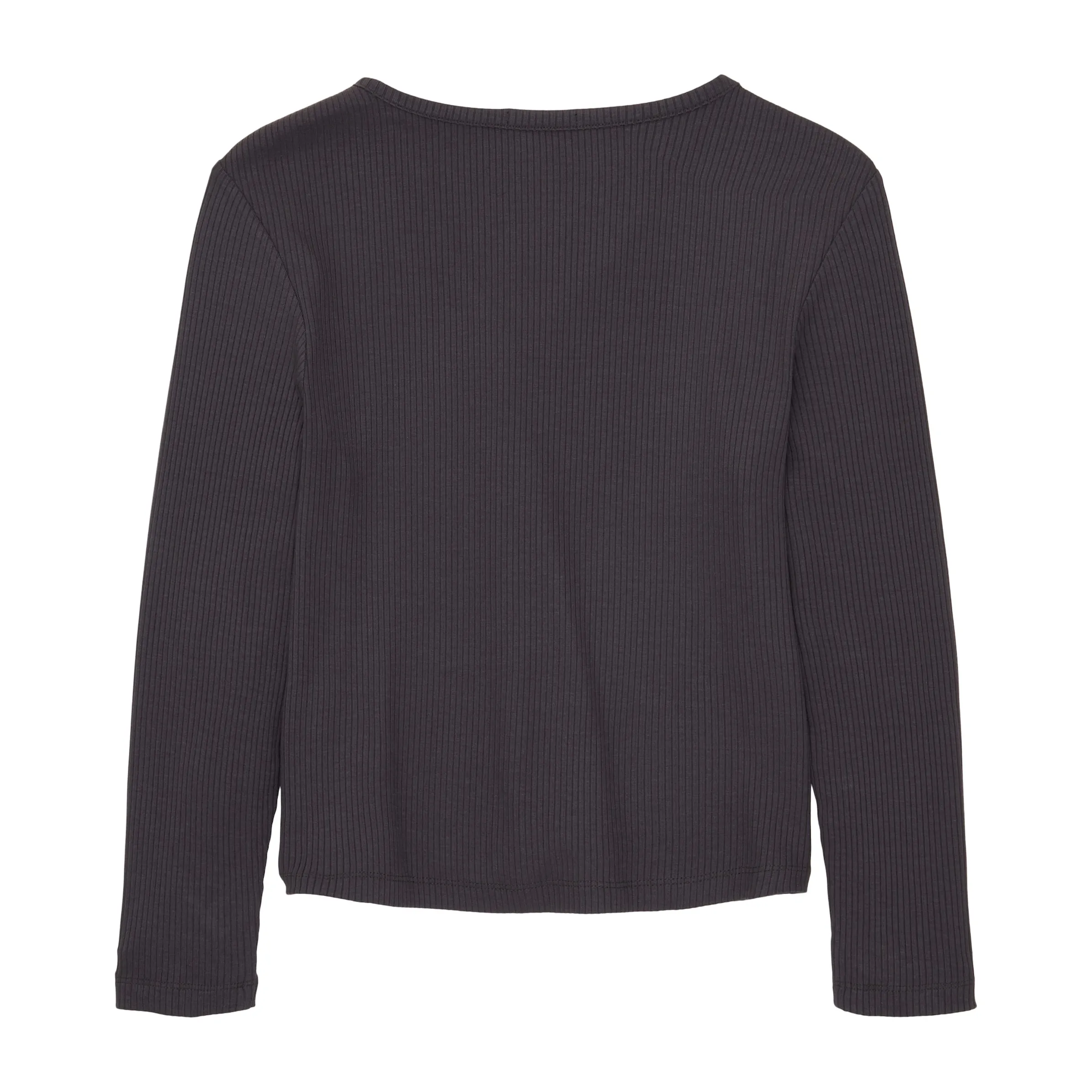 Mädchen Rippshirt mit V-Ausschnitt