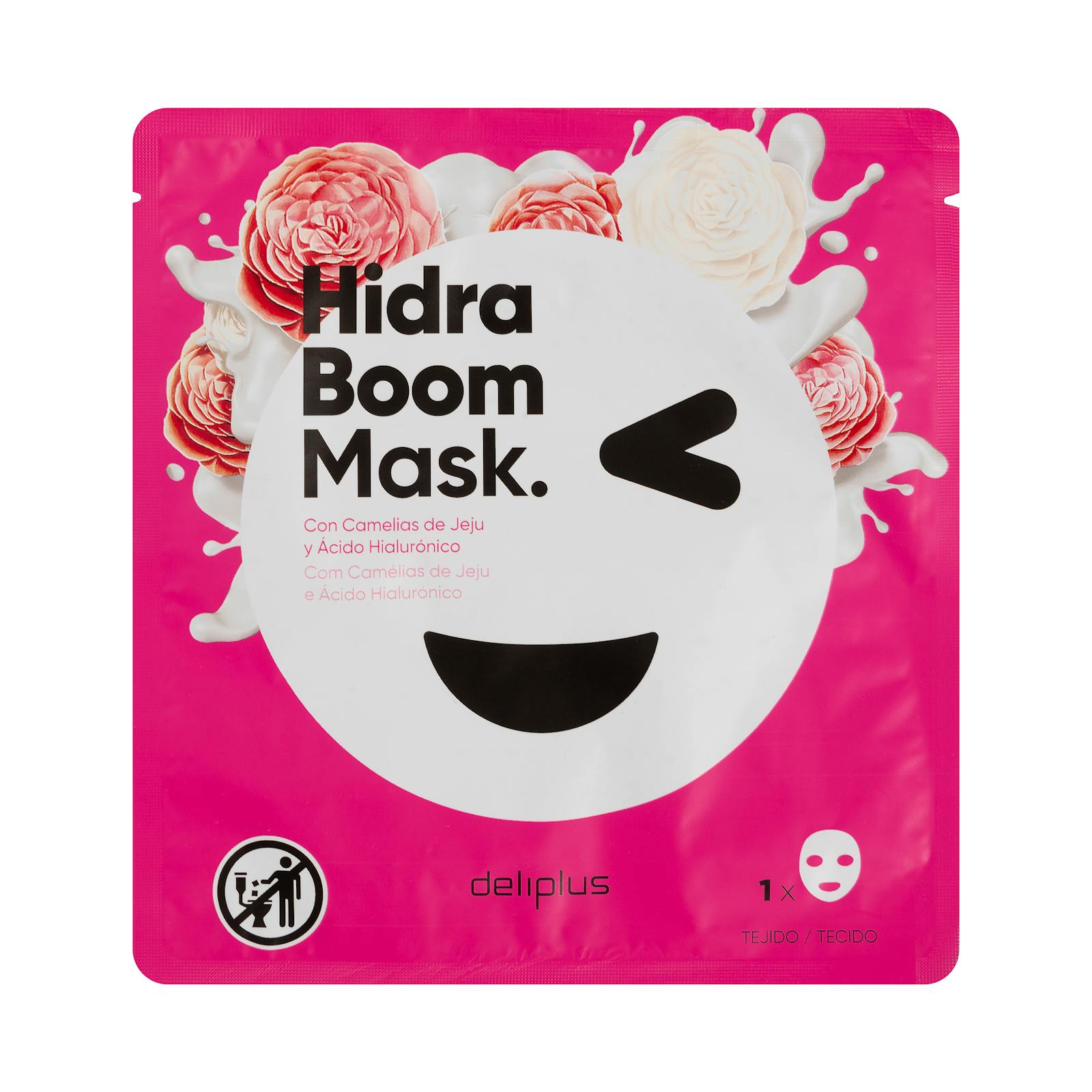 Masque Deliplus Hydra Boom aux camélias de Jeju et à l'acide hyaluronique