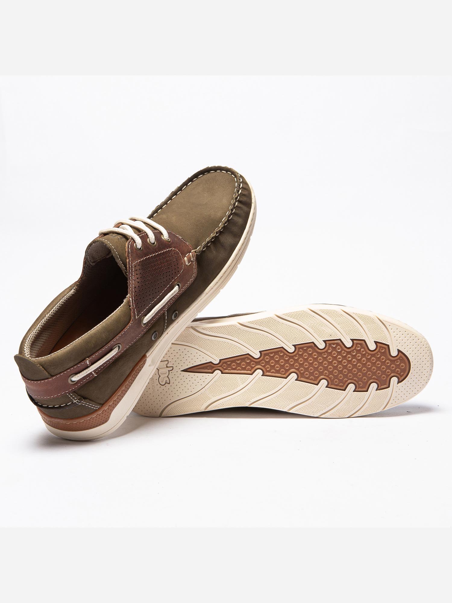 Chaussures Bateau Homme Souples Cuir Vert