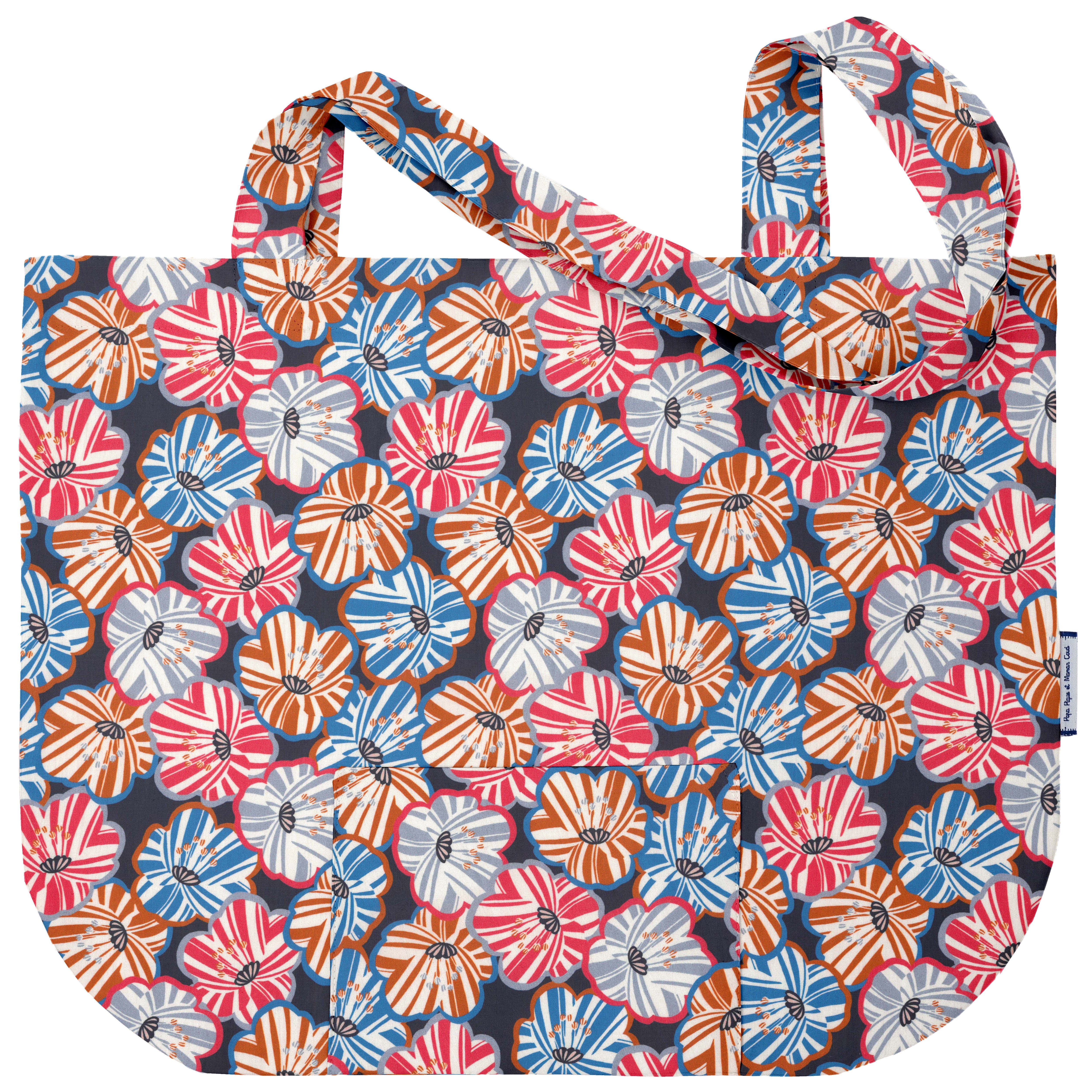 Sac Tote Bag Pliable Anémones Rayées