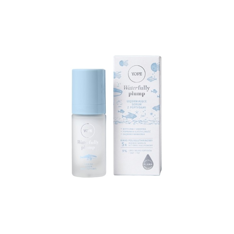 YOPE Waterfully Plump Firming Face Serum mit Peptiden 30 ml