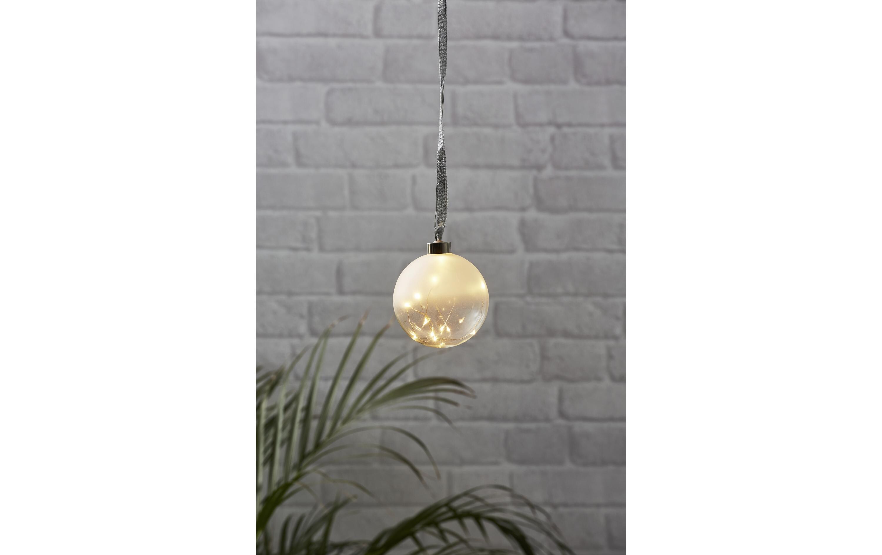 Weihnachtskugel Glow, 15 LED, 10 cm, indoorWeihnachtskugel mit Beleuchtung
