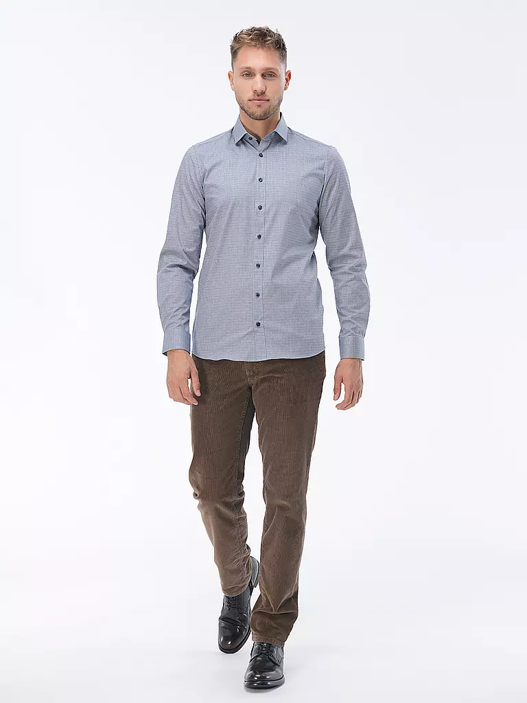 OLYMP LEVEL FIVE Hemd Body-Fit dunkelblau