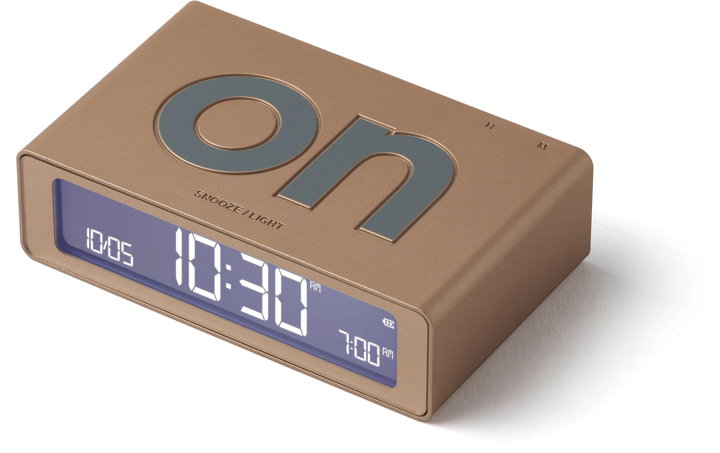 Digitalwecker Flip Mini GoldMini LCD-Wecker mit Umkehrfunktion (On/Off)