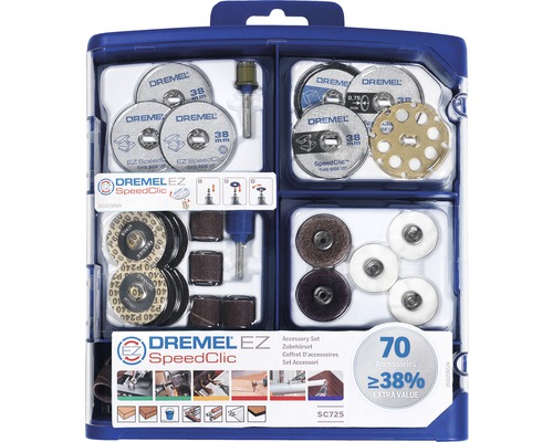 Dremel EZ SpeedClic accessoireset (725) 70 stuks.