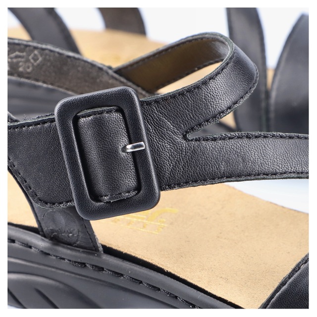 Rieker Sandale  , Sommerschuh, Sandalette, Klettschuh, mit Klettverschluss