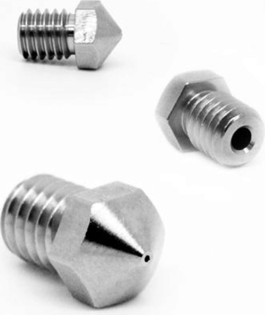 Micro-Swiss  Düse beschichtet für MP Select Mini & ProFab Mini & Malyan M200, 0,3 mm    Harte und verschleißfeste Düsen für ProFab Mini und Co.