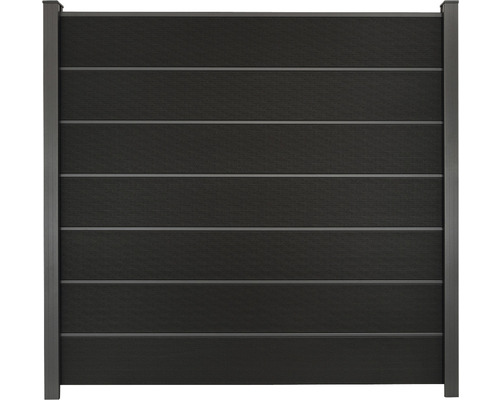 Hoofdelement GroJa Flex Grande Premium incl. sierlijst insteeksysteem zonder palen 180 x 180 cm zwart