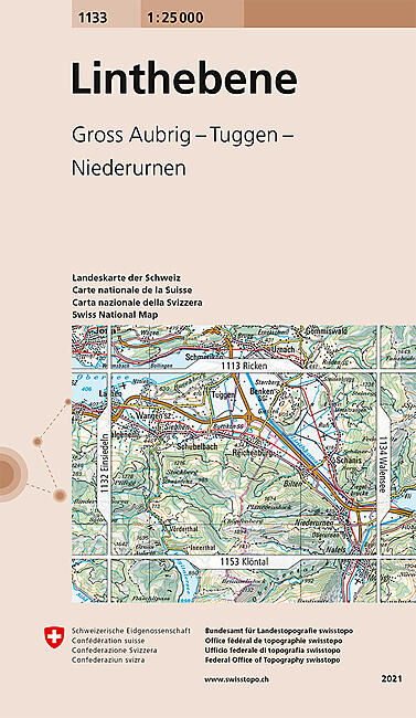 BUNDESAMT - 1133 LINTHEBENE ECHELLE 1 25 000