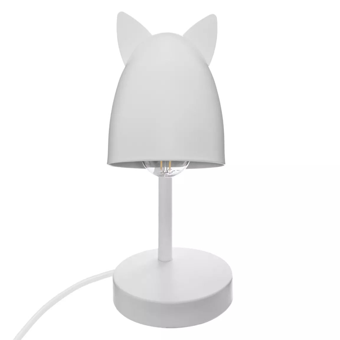Lampe enfant à poser (H31 cm) Oreilles Blanche