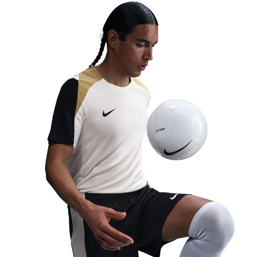 Nike T-shirt d'Entraînement Dri-FIT Strike - Blanc/Noir/Or/Noir