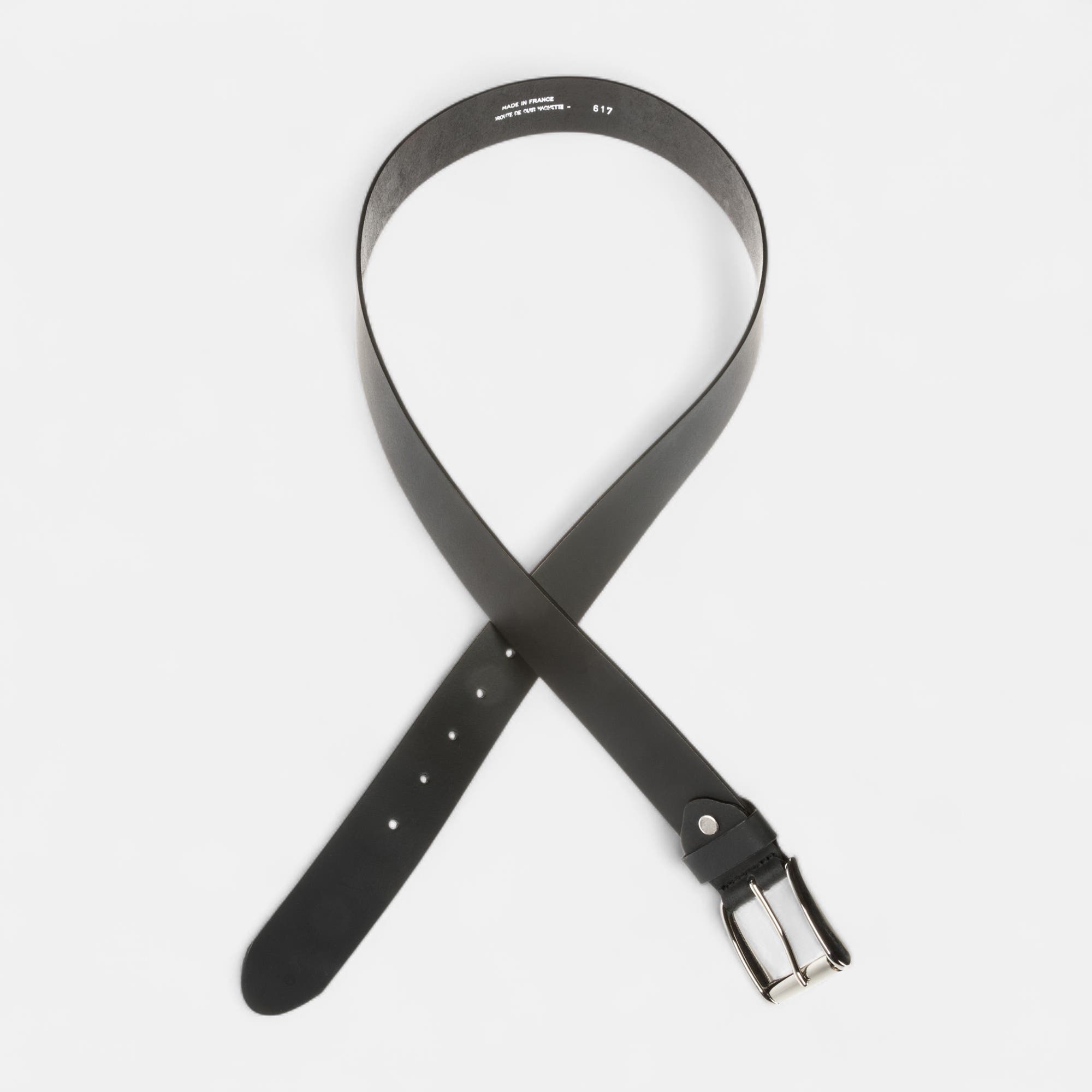 Ceinture en cuir noir