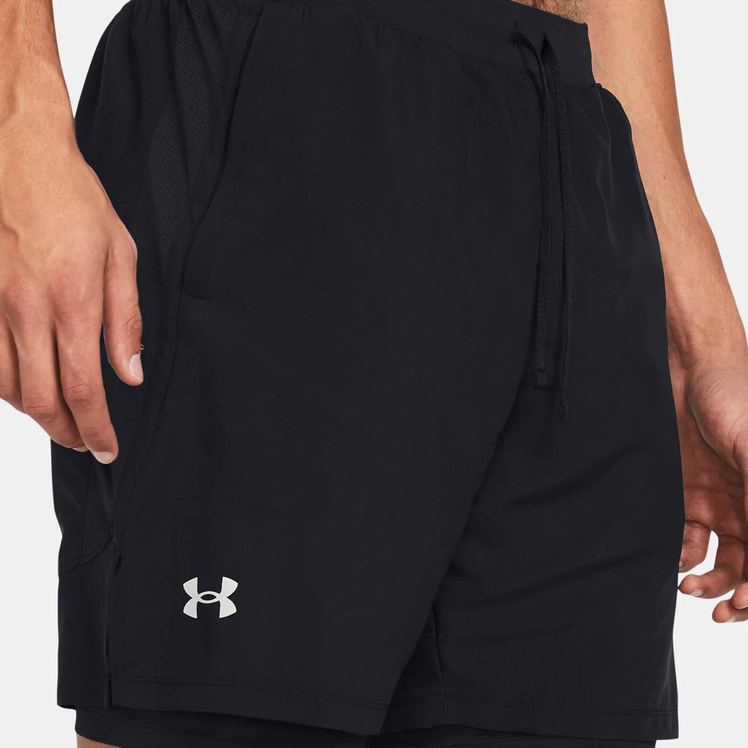 Under Armour Launch 5 Inch 2-in-1 Shorts Hommes - Noir