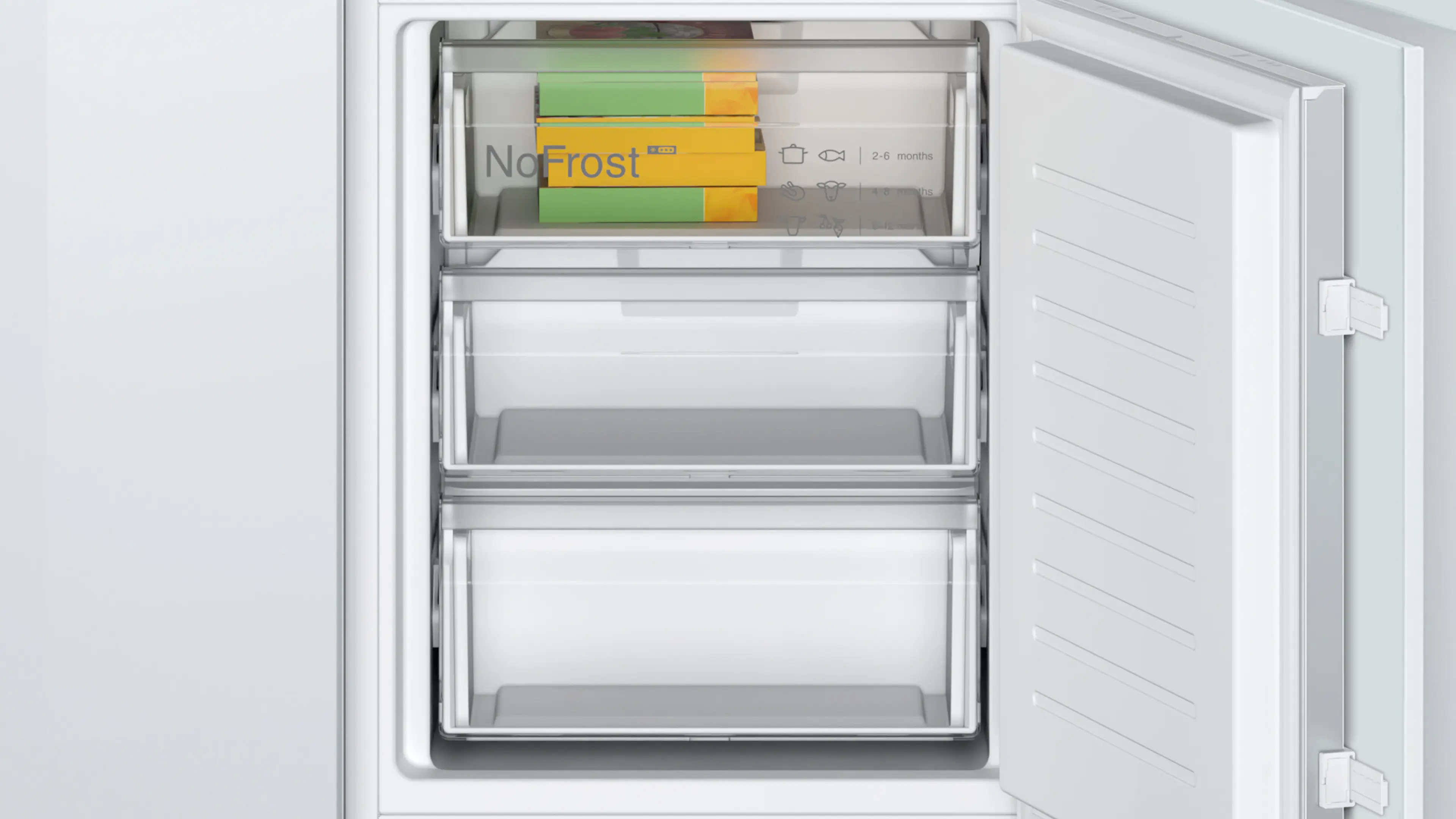 Serie 2 Inbouw koel-vriescombinatie 177.2 x 54.1 cm Sleepdeur