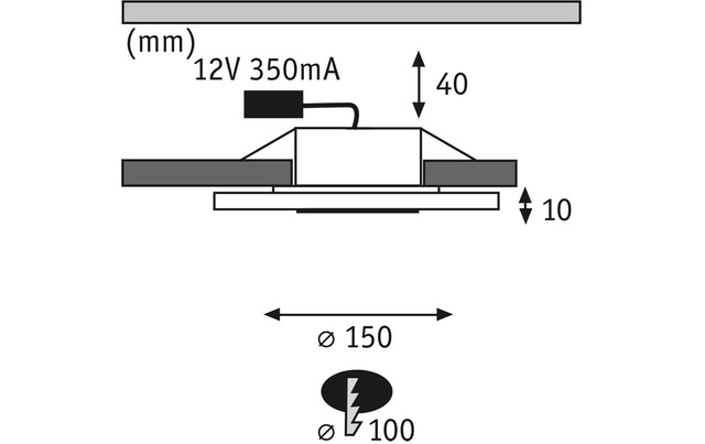 Paulmann Einbauleuchte »LED Whirl Basisset 3x 6.9W« Warmweiss