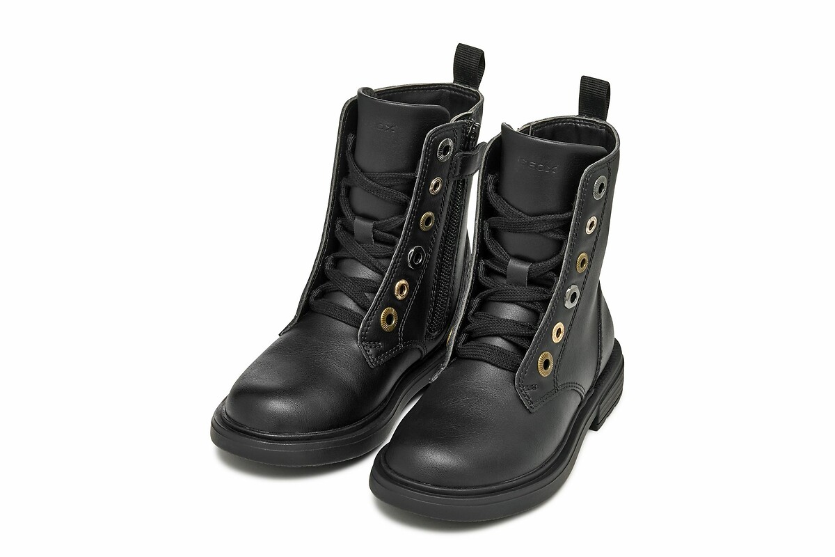 GEOX<br>Botas de cano curto respiráveis com zíper oculto Eclair