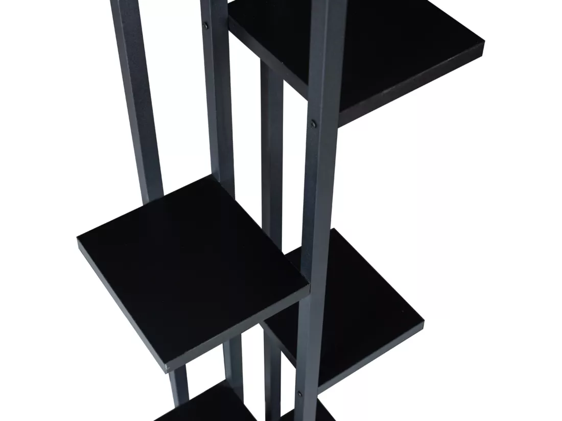 Support de plantes Somero à 6 niveaux 150 x 34 x 21 cm noir [en.casa]