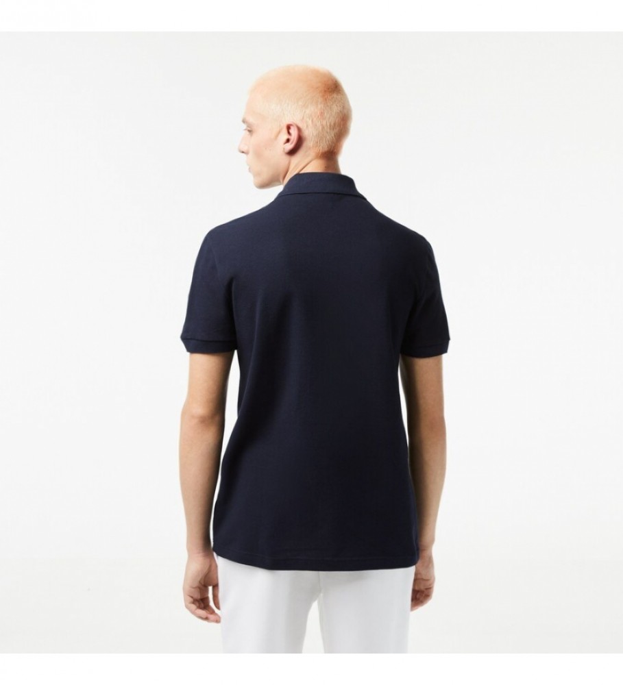 Polo Lacoste Casual Listrada Azul Marinho
