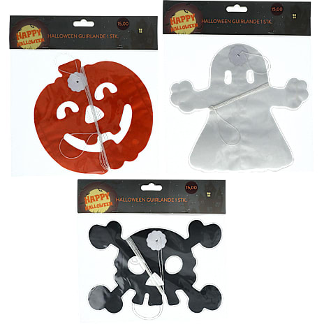 Halloween guirlander - flere varianter - assorteret