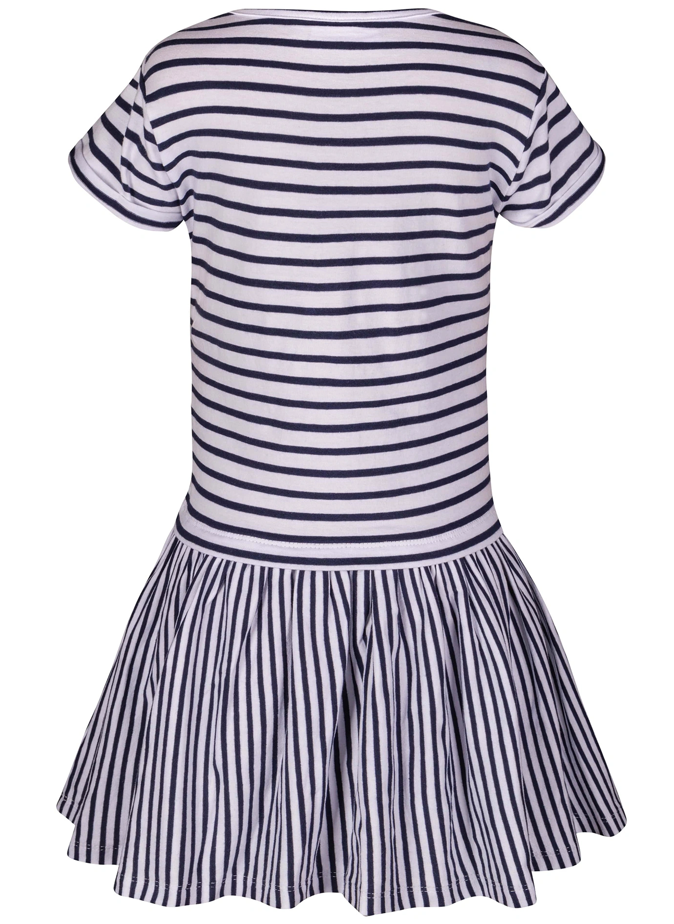 Kurzarmkleid HEART gestreift in navy