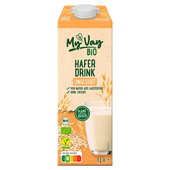 MY VAY Bio-Haferdrink ungesüßt 1 l