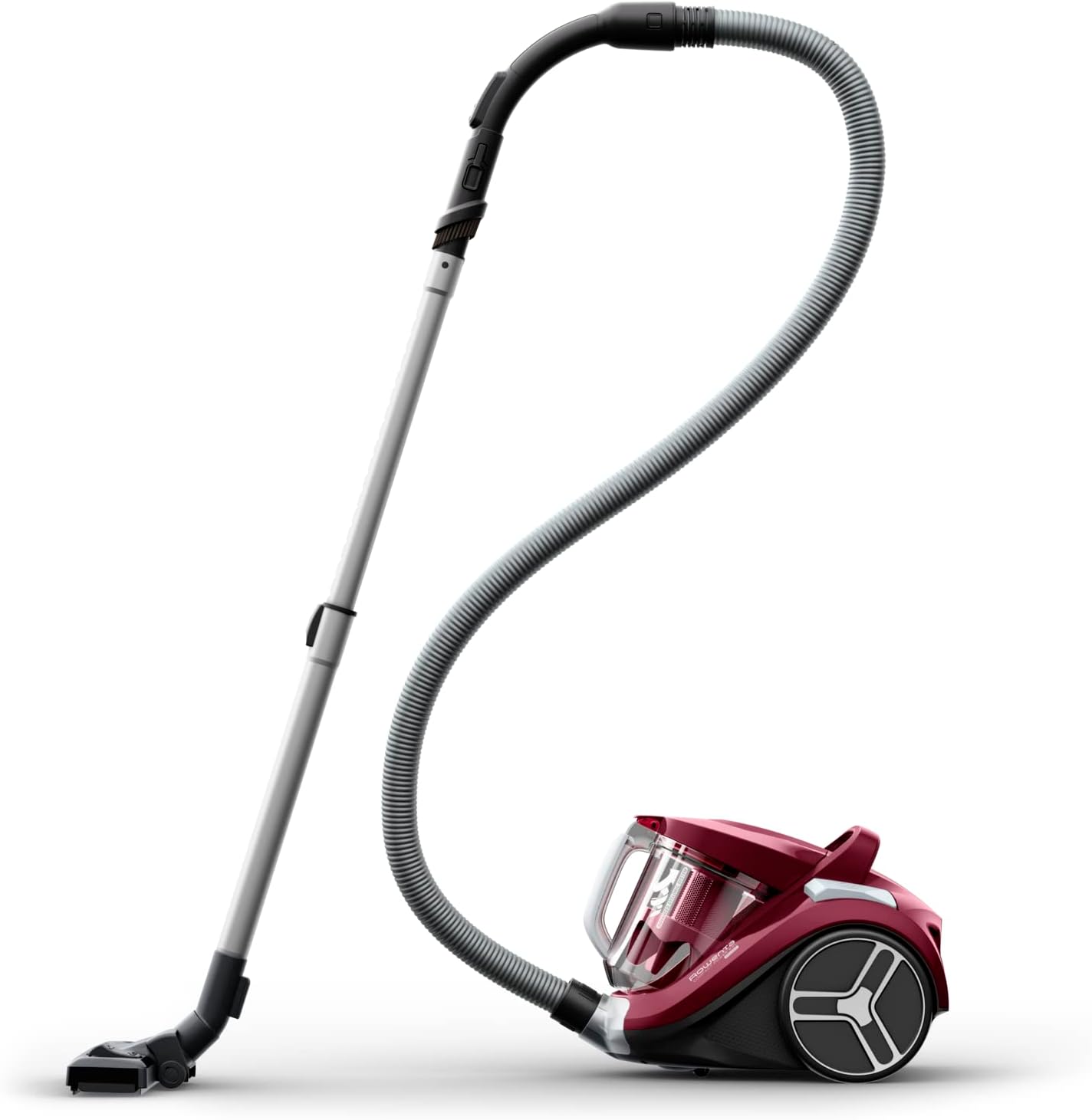 Rowenta Compact Power XXL Classic beutelloser Bodenstaubsauger, 900 Watt, 3-stufiges Filtersystem, Fassungsvermögen, kompakt, 8,80 m Reinigungsradius, inkl. 2-in-1 Fugendüse, Rot, RO4B23