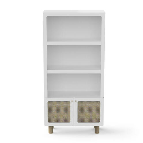 Bibliothèque 2 tablettes + 2 portes OCHNA - CBA Meubles