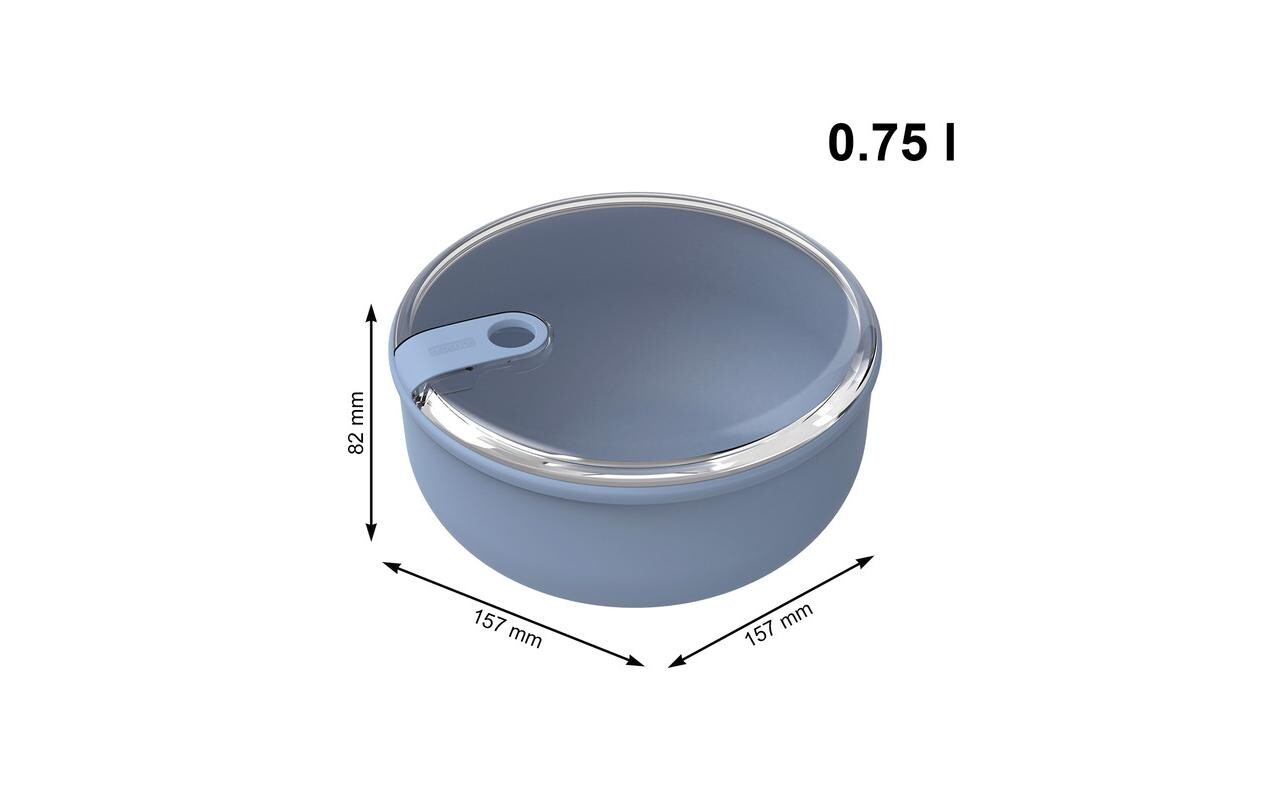 Lunchbox Ela 0.75 l, Horizon BlauRunde Frischhaltebox