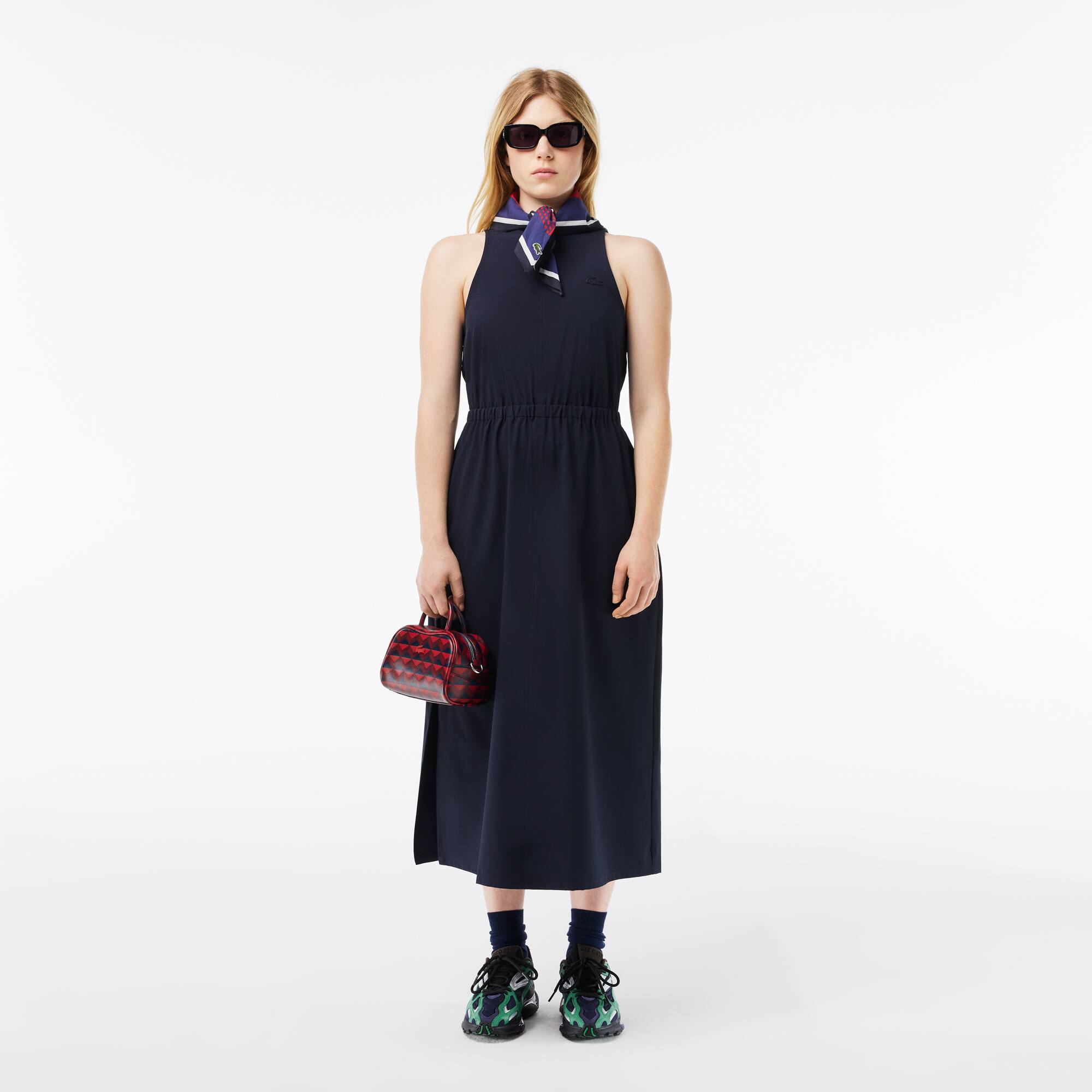 Ärmelloses rückenfreies Kleid Kleider & Röcke - Blau - Lacoste - Damen