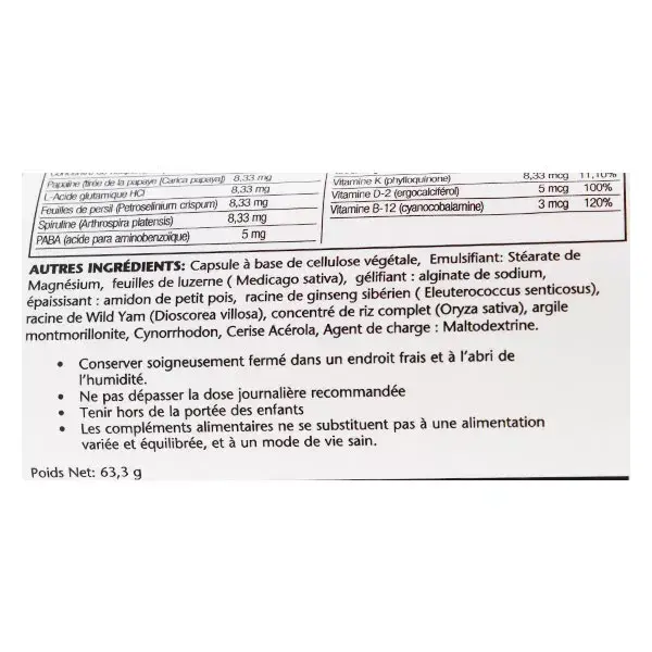 Solaray Spectro Multivitamínico 60 cápsulas vegetais