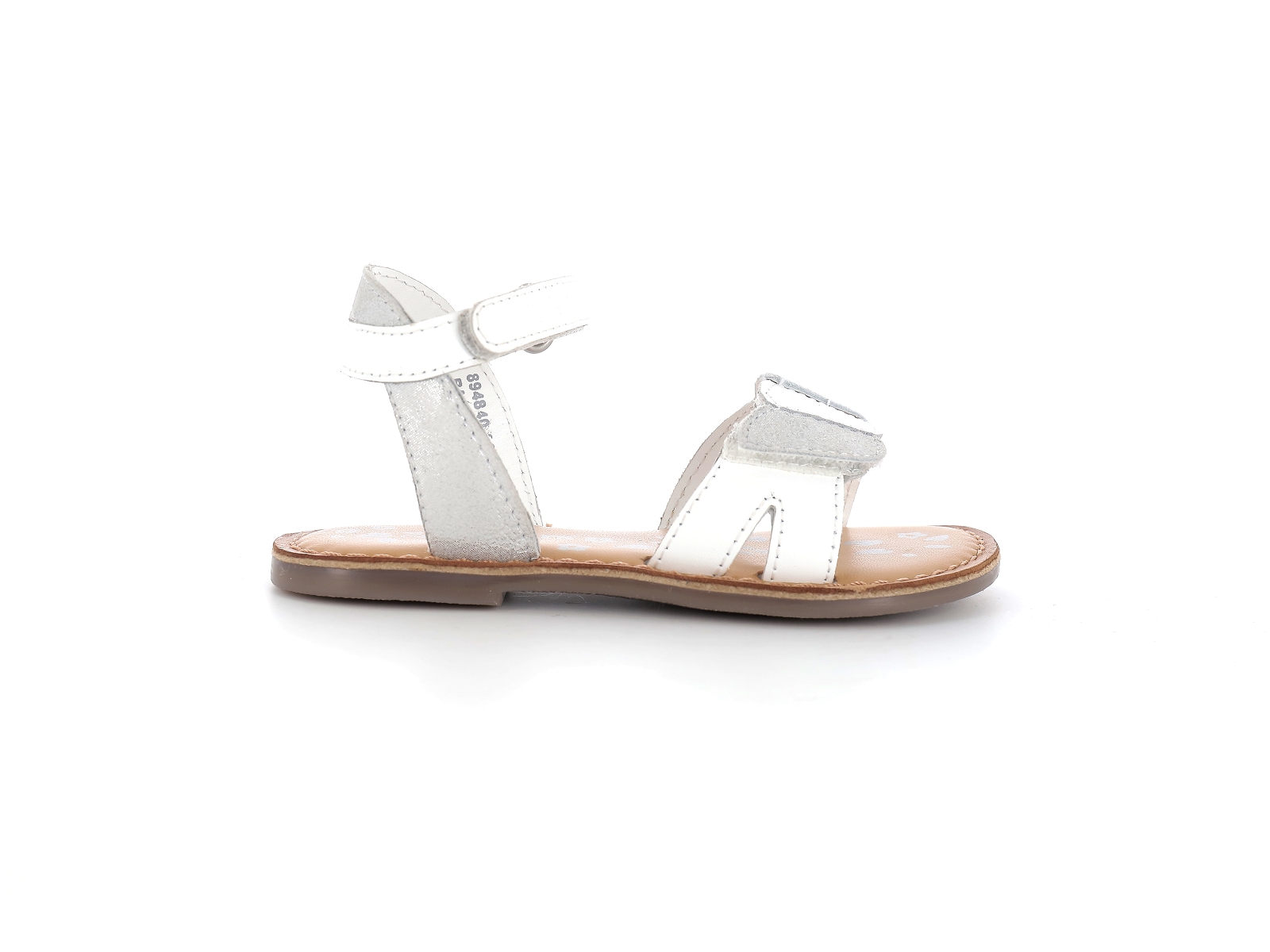 Kickers-DISDANA Cuir Blanc Argent