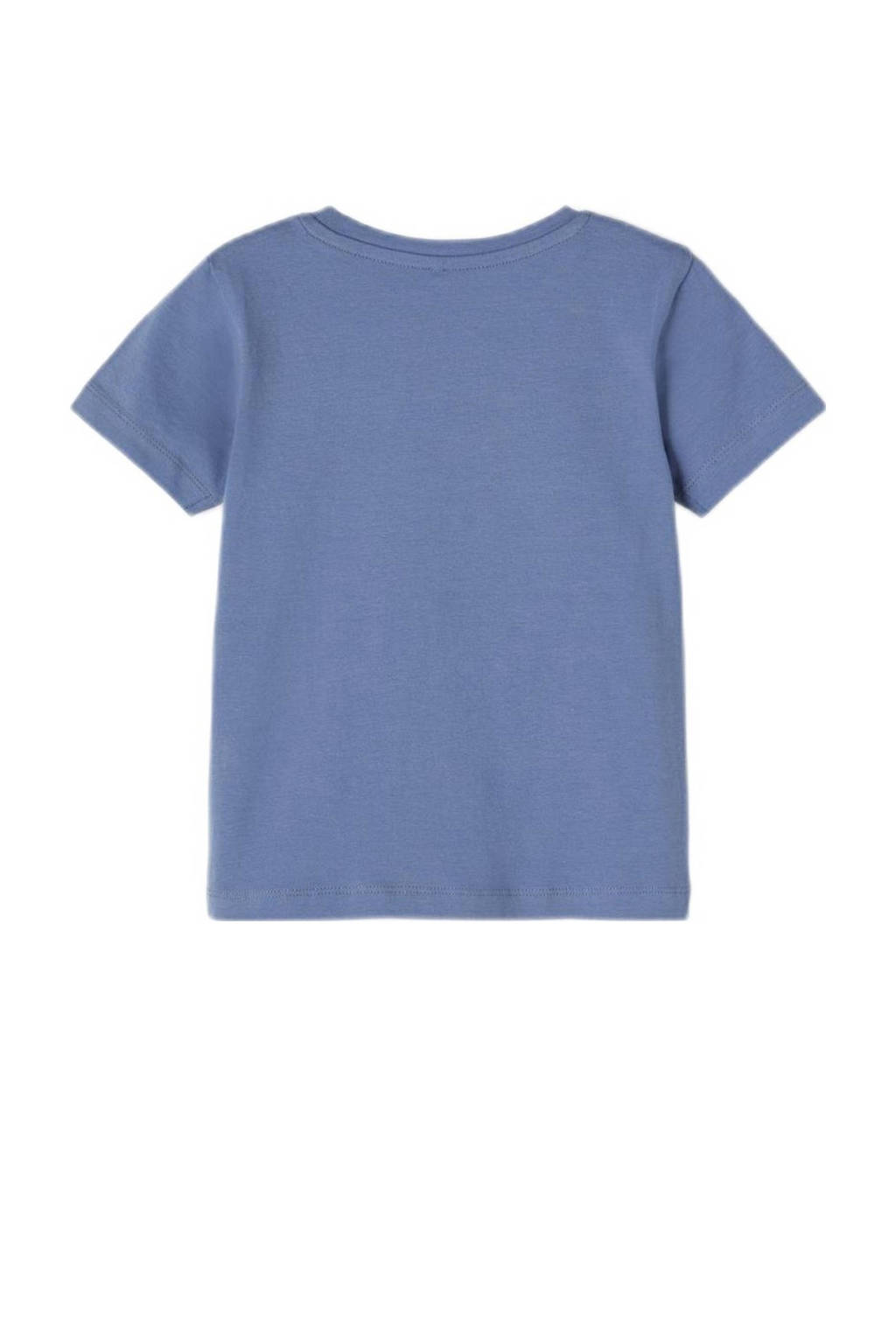 NAME IT T-shirt NMMPFREDDI met printopdruk blauw