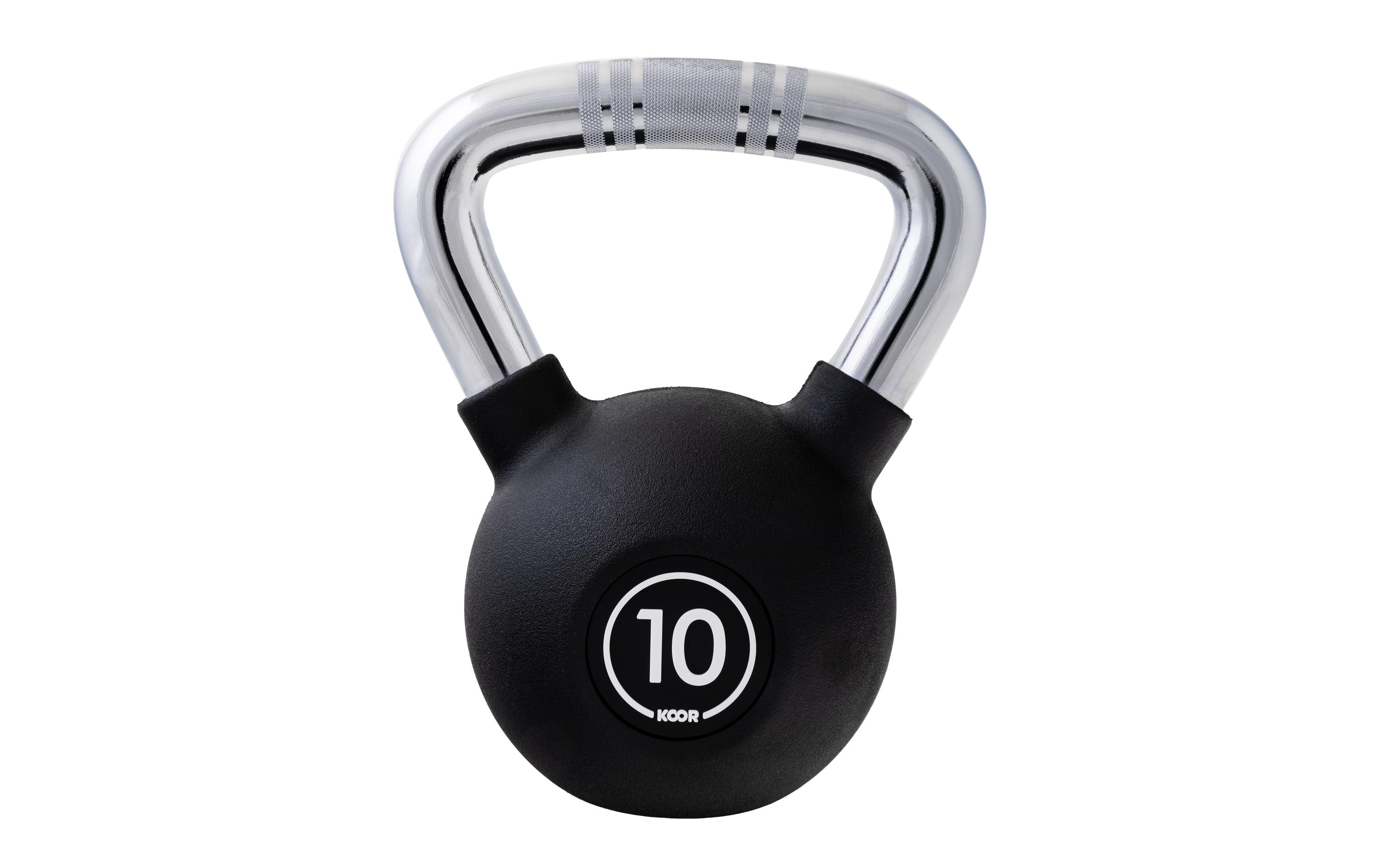 Kettlebell 10 kg, SchwarzKugelhantel für Krafttraining