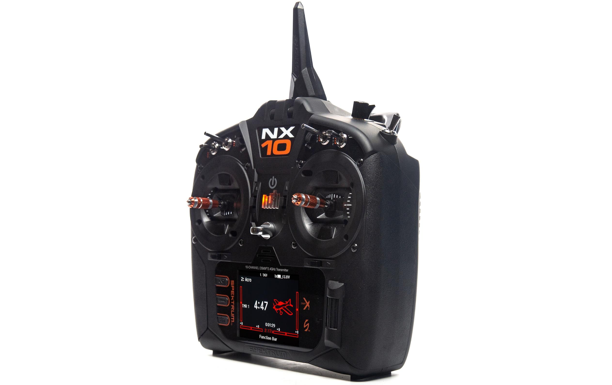 Fernsteuerung NX10 DSMX (nur Sender)<br>2.4 GHz Sender mit 10 Kanälen für Flugmodelle