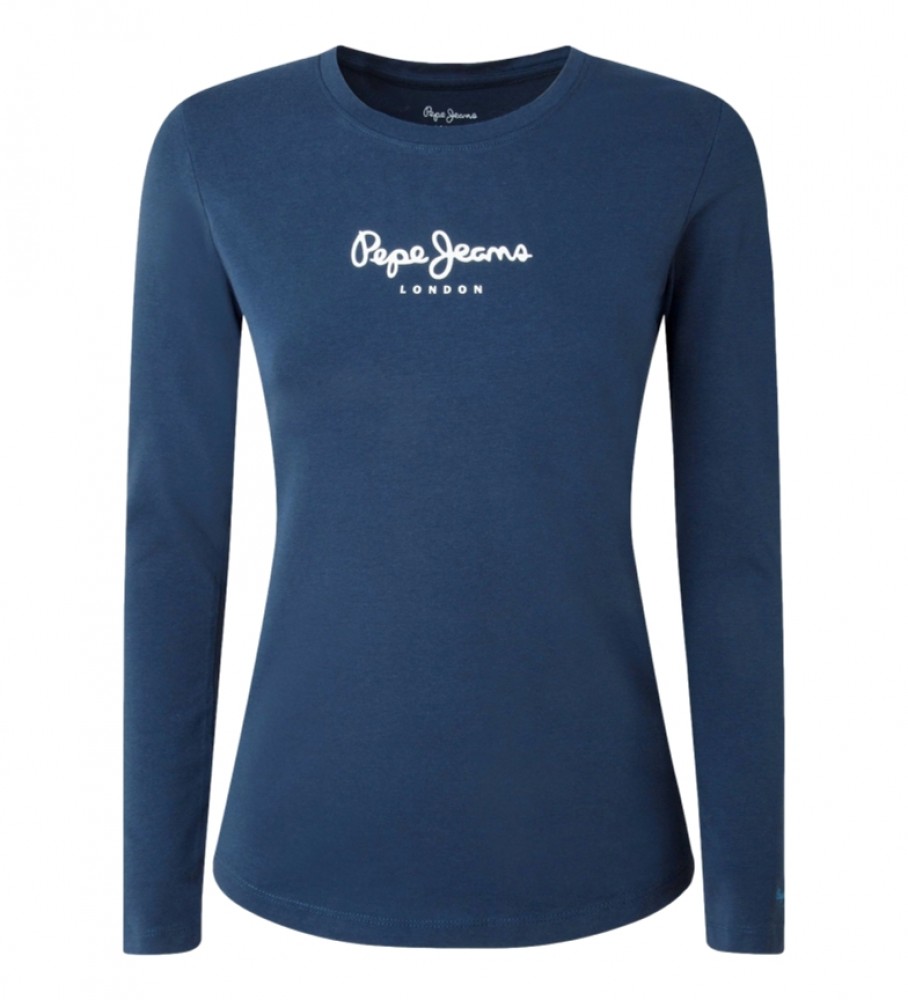 Camiseta Pepe Jeans New Virginia Ls N azul marinho