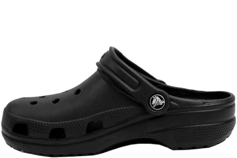 CROCS CLASSIC CLOGS I SORT GUMMI