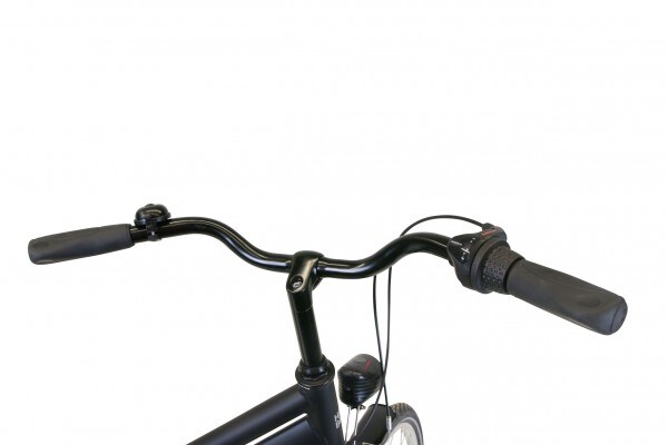 HAWK Citytrek Premium Black - Damen & Herre 28 Zoll - Leichtes Fahrrad mit 3-Gang Shimano Nabenschaltung, Felgenbremse I Allrounder