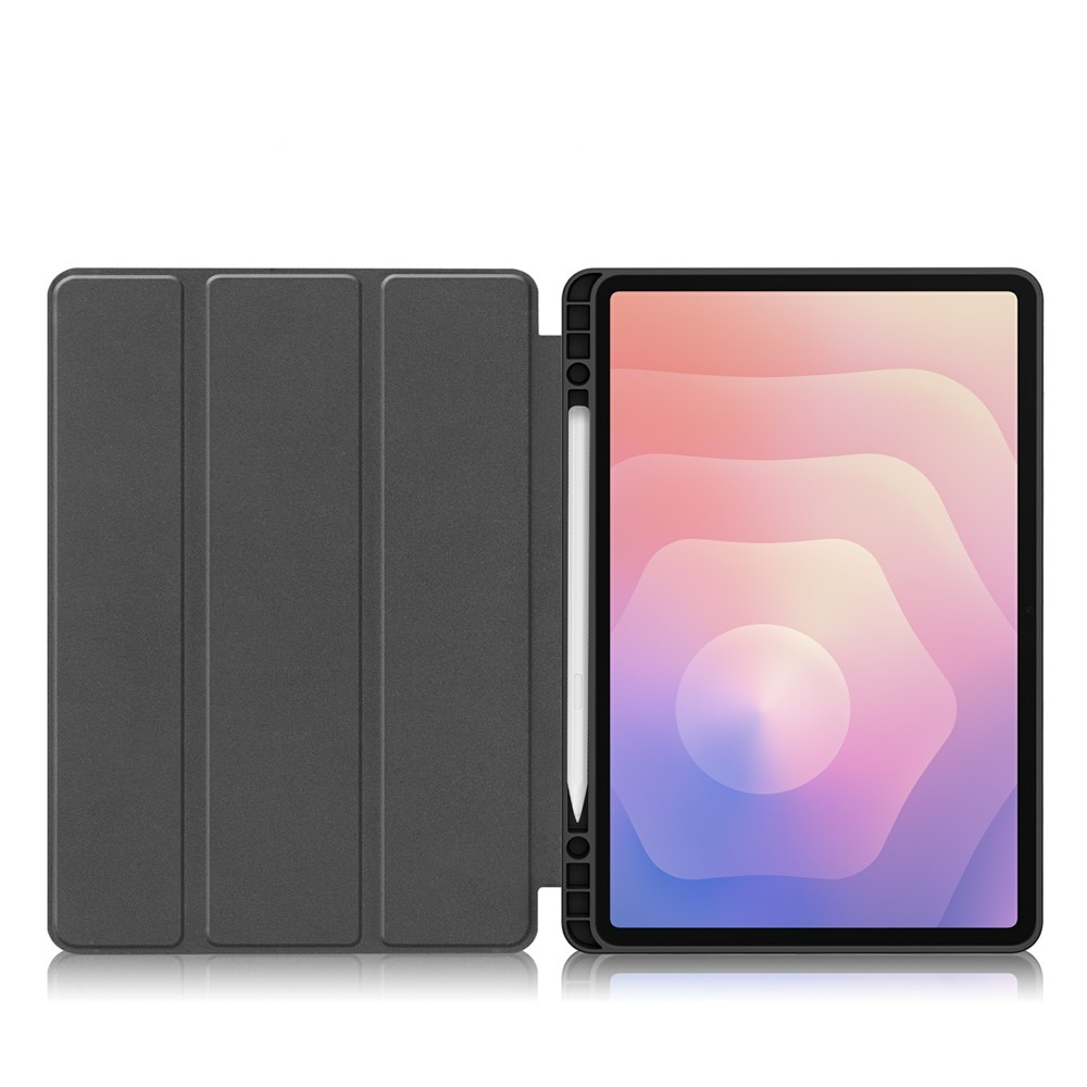 Samsung Galaxy Tab S11 Leder Tasche Smart Cover Schutzhülle   S-Pen Halterung - Don't Touch Me