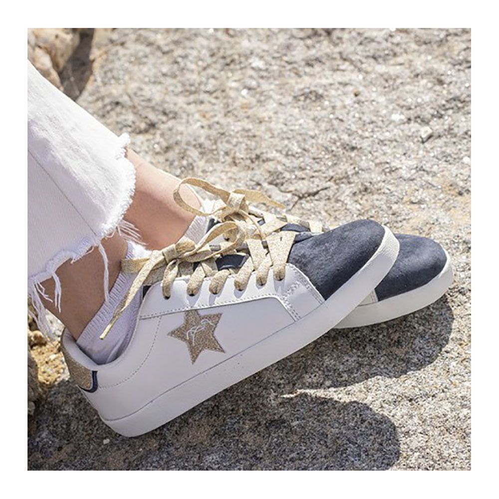 Pénélope NEPTUNE - Sneakers Femme blanc/mar