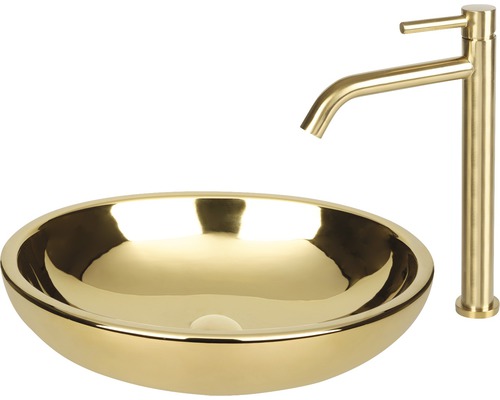 Verschil opzetwastafel Dias 50 x 38 cm goud glanzend 38.010.51
