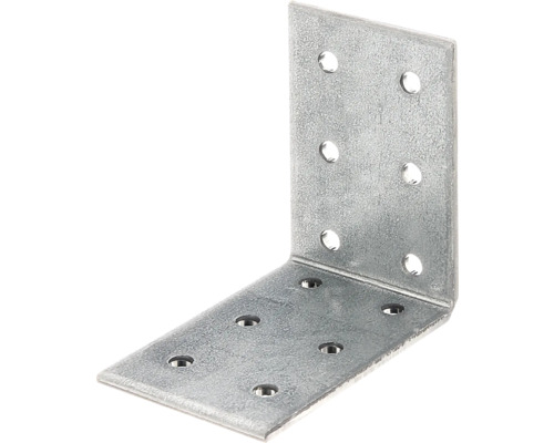 Geperforeerde hoekbeugels 60 x 60 x 40 mm, sendzimir verzinkt, 15 stuks