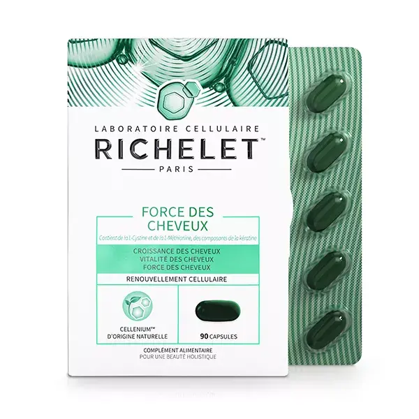 RICHELET Fortalecedor Capilar, Suplemento Alimentar para Cabelo, 90 Cápsulas