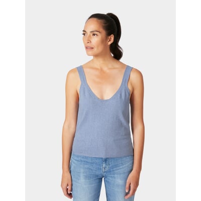 Damen-Stricktop, Hellblau