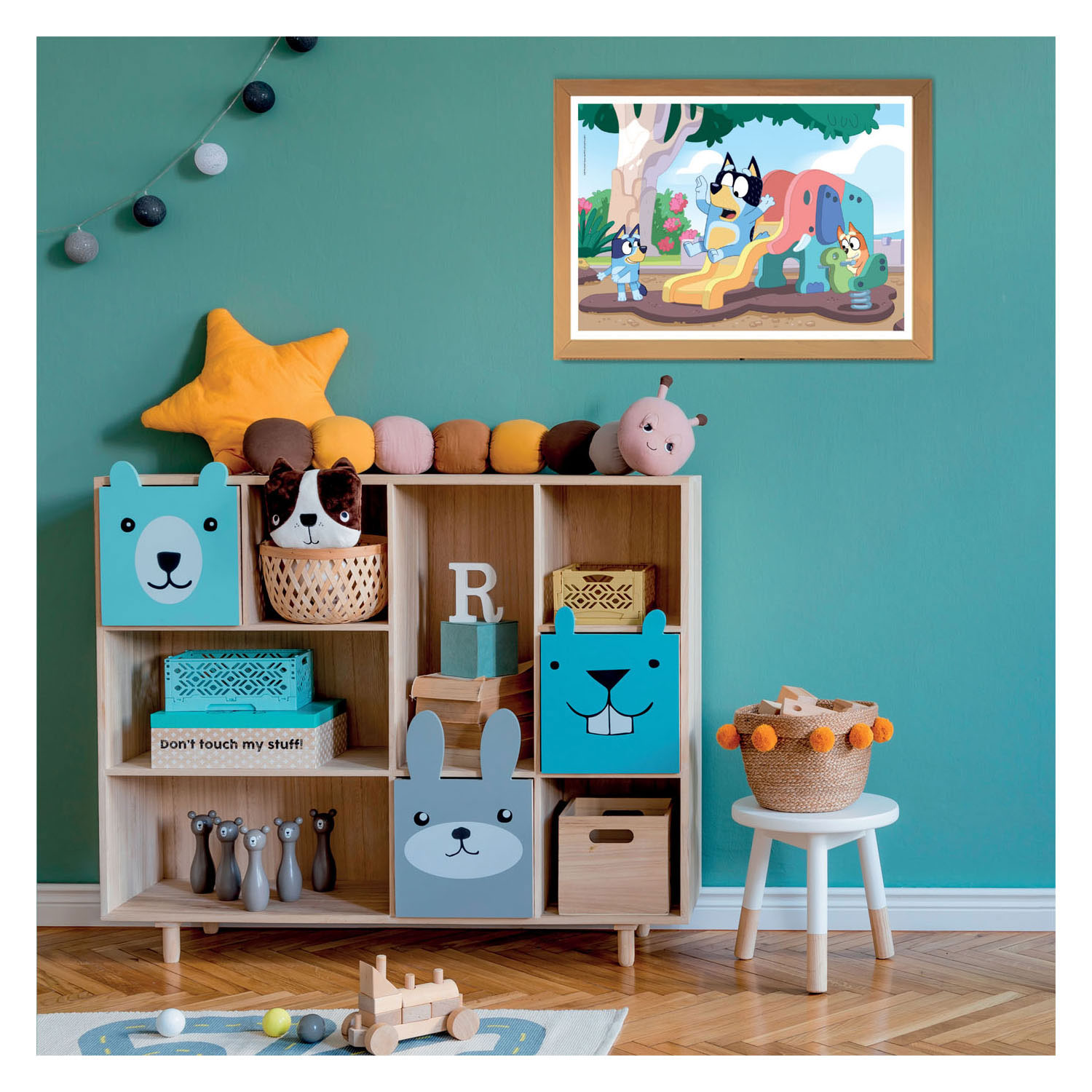 Clementoni Legpuzzel Bluey op de Glijbaan, 104st.