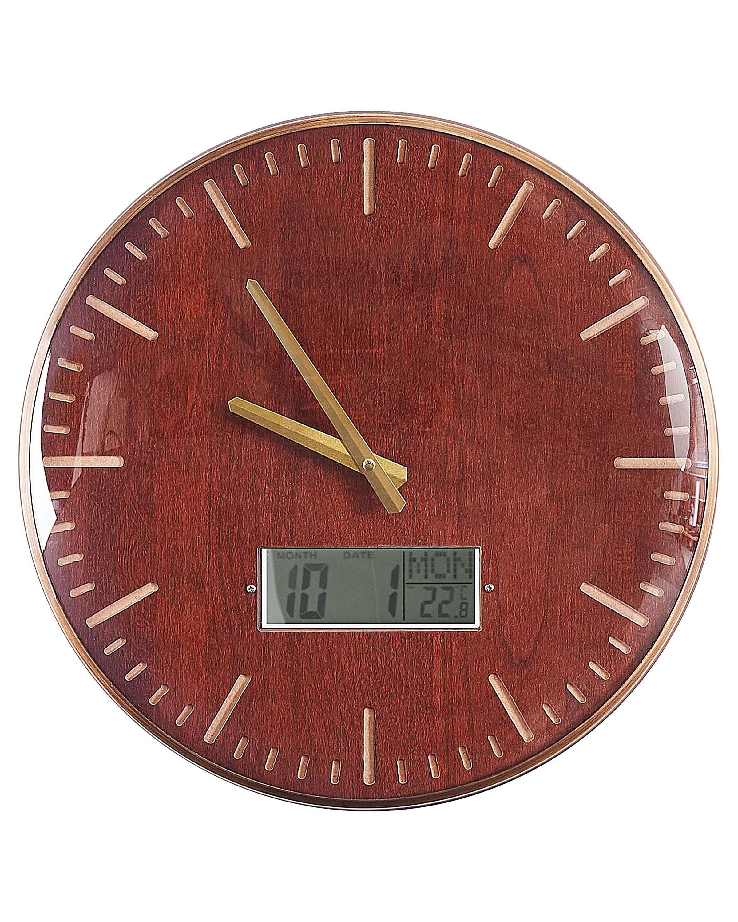 Wandklok BRUGG 43 cm Goudbruin