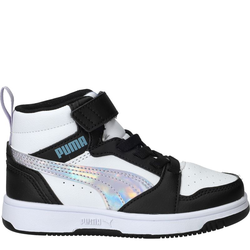 Puma Rebound V6 Mid Space Belle Sneakers Zwart Meisjes
